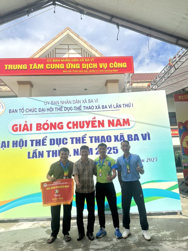 GIẢI BÓNG CHUYỀN ĐẠI HỘI THỂ DỤC THỂ THAO XÃ BA VÌ LẦN THỨ I NĂM 2025
