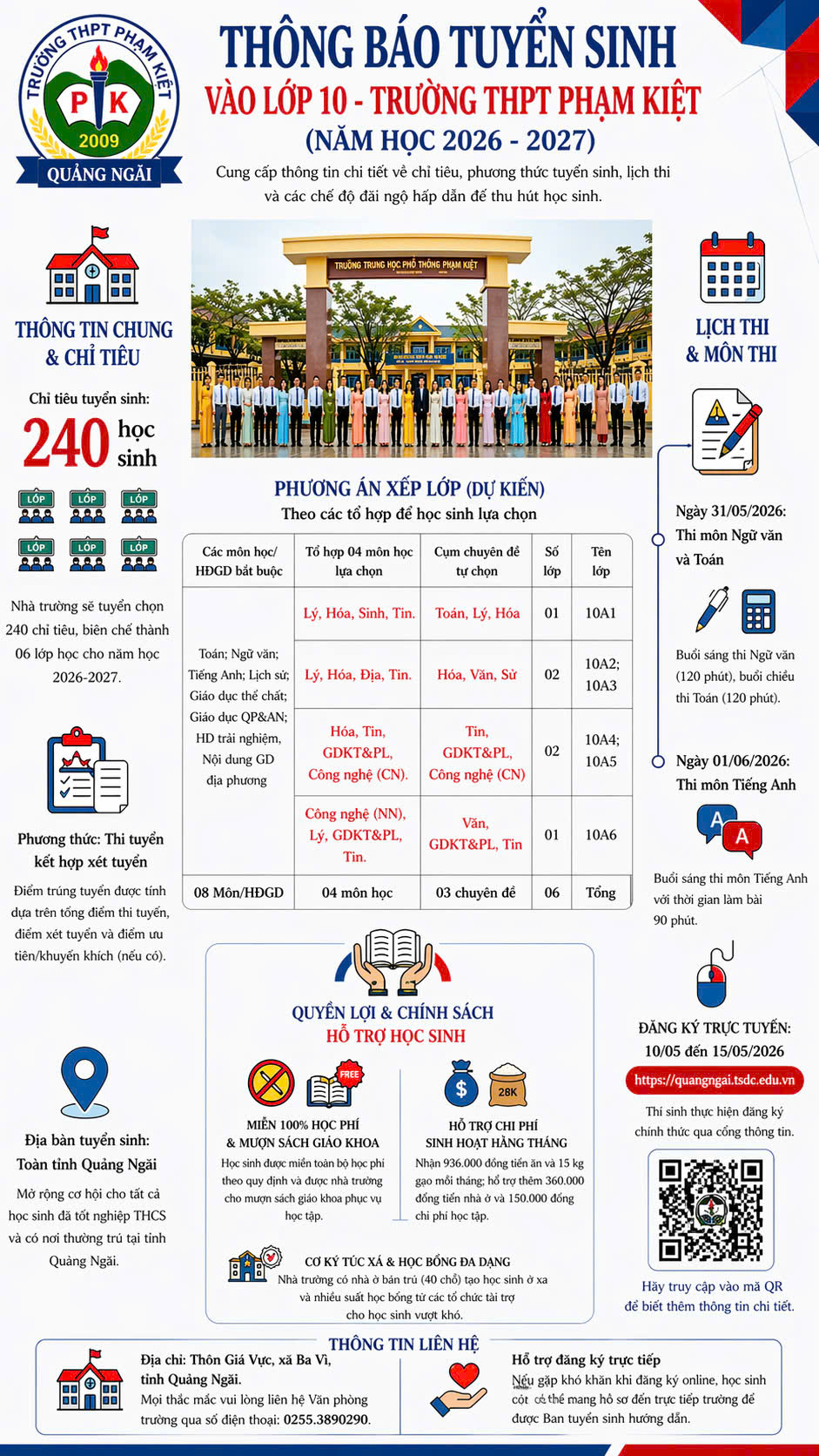 TUYỂN SINH VÀO LỚP 10 NĂM HỌC 2025-2026